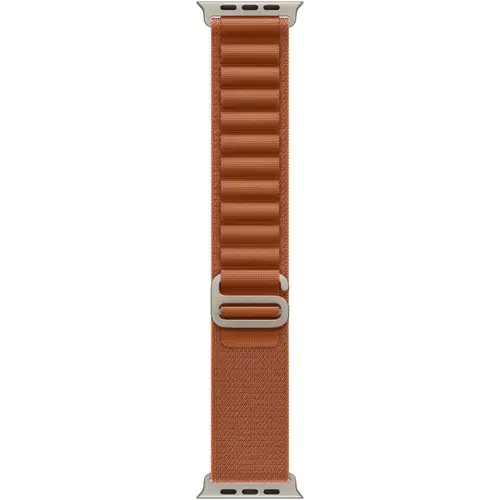 Curea Smartwatch Apple MFTD4ZM/A pentru Watch 49mm, Alpine Loop - Large - Natural Titanium Finish (Maro)