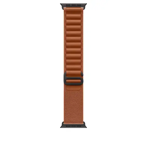 Curea Smartwatch Apple MG9E4ZM/A pentru Watch 49mm, Alpine Loop, Medium, Black Titanium Finish (Maro)