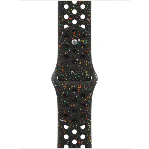 Curea Smartwatch Apple MGAE4ZM/A pentru Watch 42mm, Nike Sport Band, S/M (Negru)
