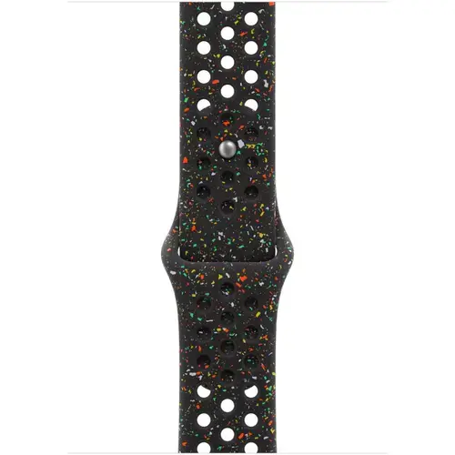Curea Smartwatch Apple MGC24ZM/A pentru Watch 46mm, Nike Sport Band, S/M (Negru)