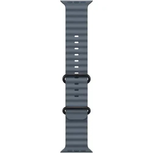 Curea Smartwatch Apple MGCJ4ZM/A pentru Watch 49mm, Ocean Band, Black Titanium Finish (Albastru)