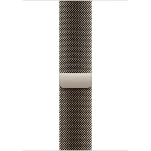 Curea Smartwatch Apple MGJ24ZM/A pentru Apple Watch 46mm, Milanese Loop, Natural S/M (Argintiu)