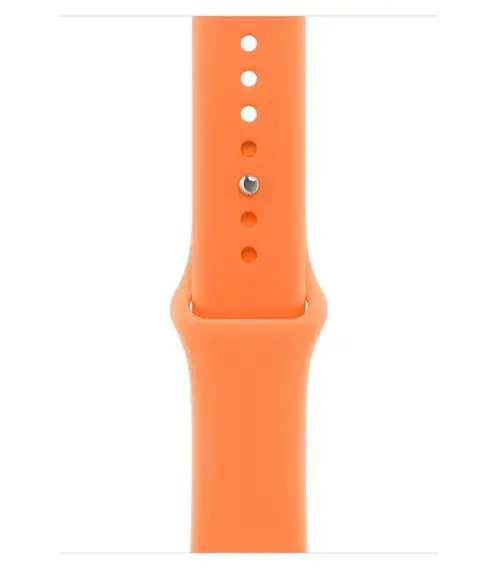 Curea Smartwatch Apple MHYK4ZM/A pentru Watch 46mm, Sport Band - S/M (Portocaliu)
