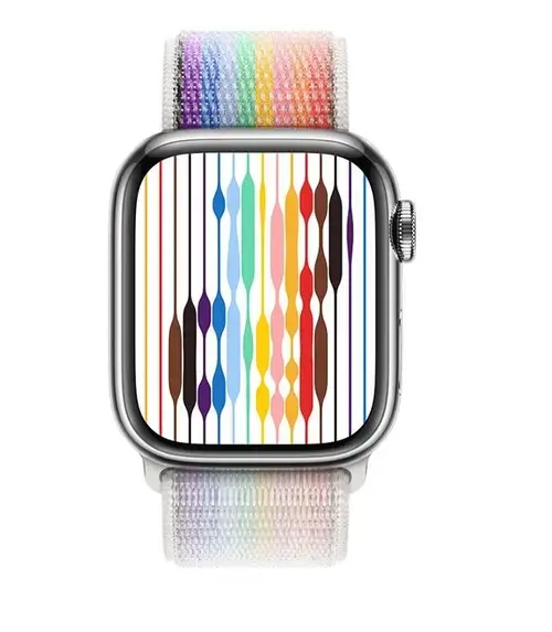 Curea Smartwatch Apple MN6K3ZM/A pentru Watch 41mm Pride Edition Sport Loop (Multicolor)