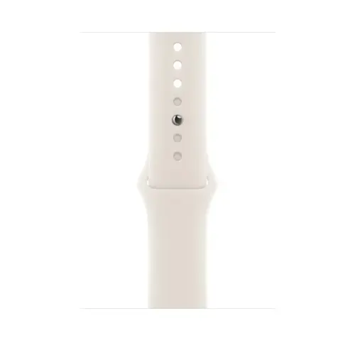 Curea Smartwatch Apple MXM63ZM/A pentru Watch 46mm, Sport Band, S/M (Alb)