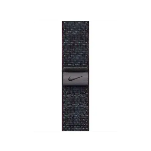 Curea Smartwatch Apple MYJA3ZM/A pentru Watch 42mm, Nike Sport Loop (Negru/Albastru)