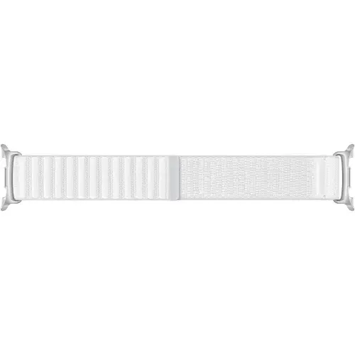 Curea Smartwatch Samsung Fabric pentru Galaxy Watch8 / Watch8 Classic (S/M), Alb