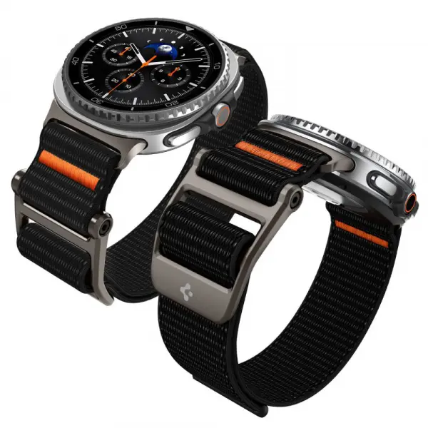 Curea Spigen DuraPro Flex pentru Samsung Galaxy Watch9 / Watch8 / Watch8 Classic Series, Neagra AMP10116