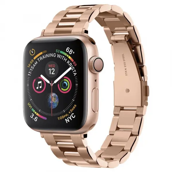 Curea Spigen Modern Fit pentru Apple Watch 42mm / 41mm / 40mm / 38mm Series, Roz Aurie 061MP25944