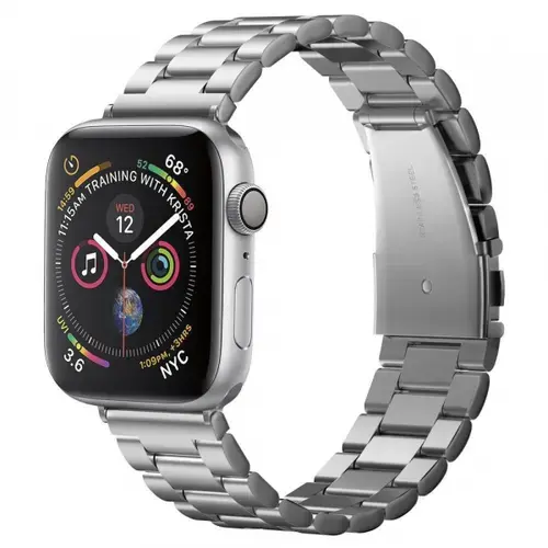 Curea Spigen Modern Fit pentru Apple Watch 49mm / 46mm / 45mm / 44mm / 42mm Series, Argintiu