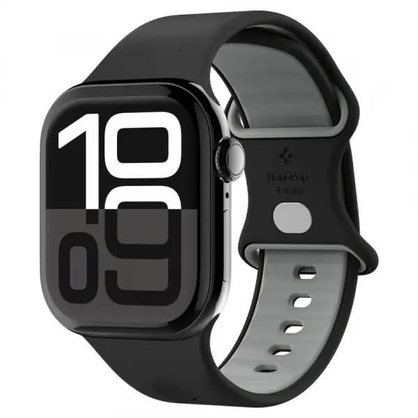 Curea Spigen Nano Pop pentru Apple Watch 42mm / 41mm / 40mm / 38mm Series, Neagra AMP09324