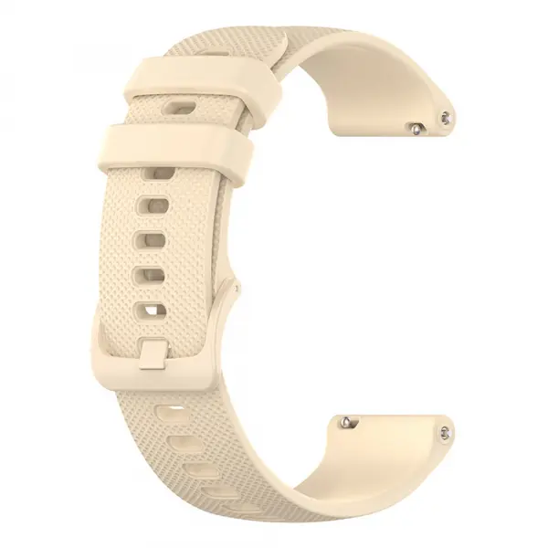 Curea Techsuit W006 pentru Huawei Watch / Garmin Watch Series, 18mm, Crem