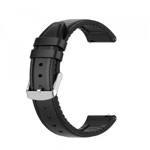 Curea Techsuit W007 pentru Samsung Galaxy Watch / Huawei Watch Series, 20mm, Negru