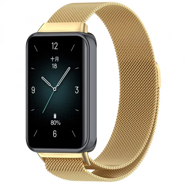 Curea Techsuit W009 pentru Honor Band 9, Aurie