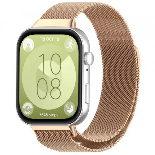 Curea Techsuit W009 pentru Huawei Watch Fit 4 Pro / Watch Fit 4 / Watch Fit 3, Roz