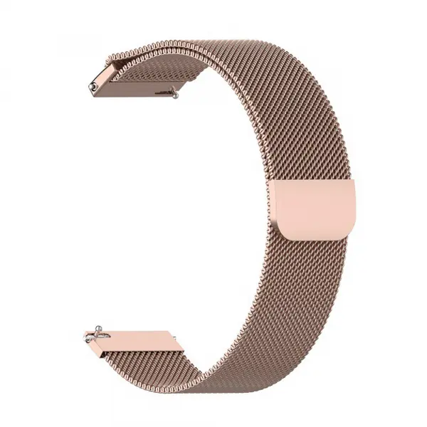 Curea Techsuit W009 pentru Huawei Watch / Garmin Watch Series, 18mm, Roz Aurie