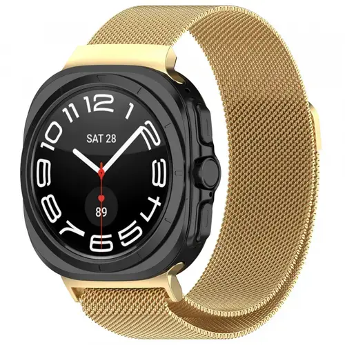 Curea Techsuit W009 pentru Samsung Galaxy Watch Ultra, Auriu