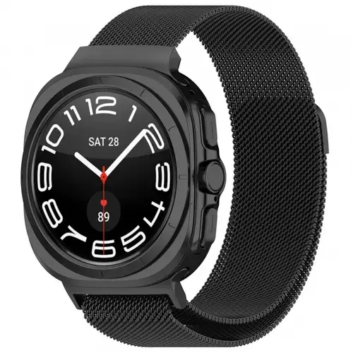 Curea Techsuit W009 pentru Samsung Galaxy Watch Ultra, Negru