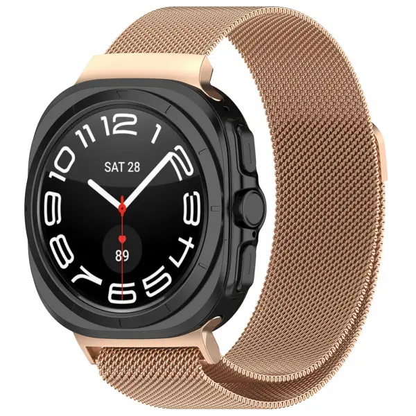 Curea Techsuit W009 pentru Samsung Galaxy Watch Ultra Series, Roz Aurie