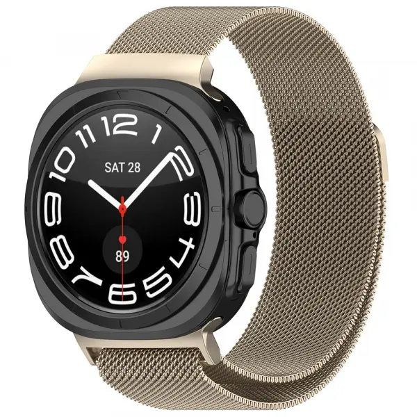 Curea Techsuit W009 pentru Samsung Galaxy Watch Ultra Series, Bej