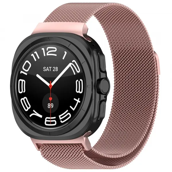 Curea Techsuit W009 pentru Samsung Galaxy Watch Ultra Series, Roz