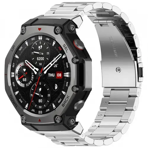 Curea Techsuit W010 pentru Amazfit T-Rex 3 (Argintiu)