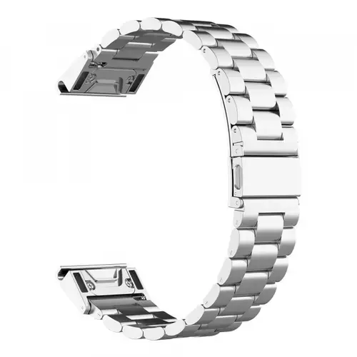 Curea Techsuit W010 pentru Garmin Instinct / Approach / Fenix Watch Series, 20mm, Argintiu