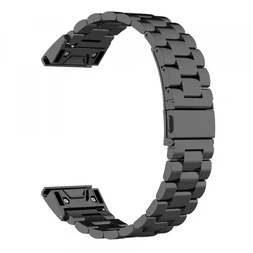 Curea Techsuit W010 pentru Garmin Instinct / Approach / Fenix Watch Series, 20mm, Negru