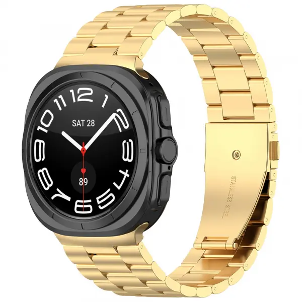 Curea Techsuit W010 pentru Samsung Galaxy Watch Ultra Series, Aurie