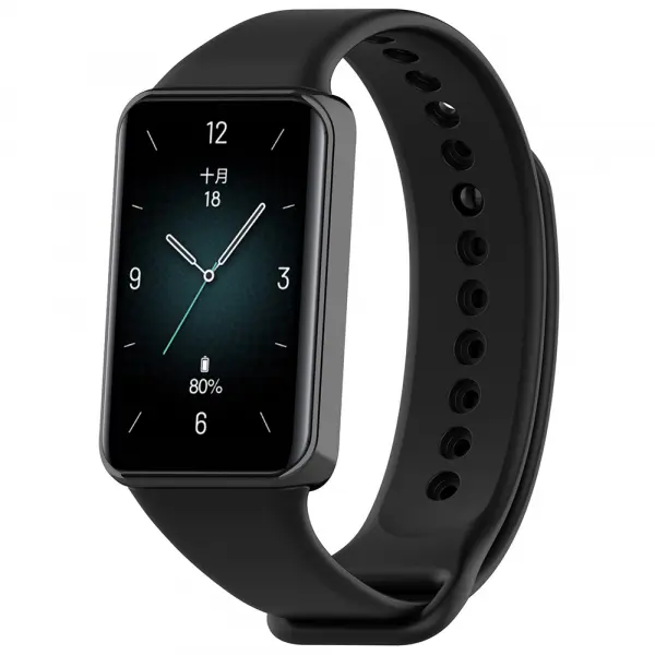Curea Techsuit W014 pentru Honor Band 9, Neagra