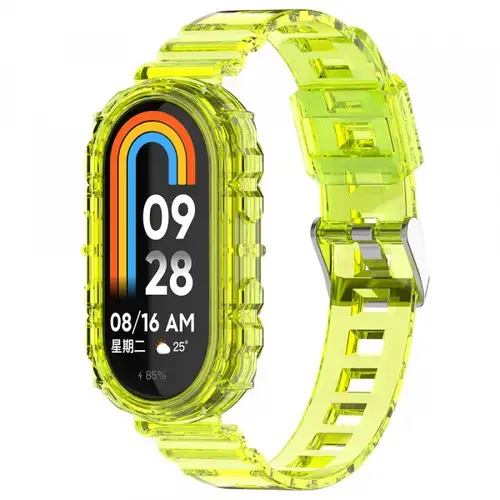 Curea Techsuit W017 pentru Xiaomi Smart Band 8, Galben