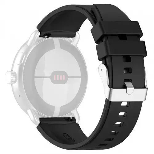 Curea Techsuit W026 pentru Samsung Galaxy Watch / Huawei Watch Series, 20mm, Negru
