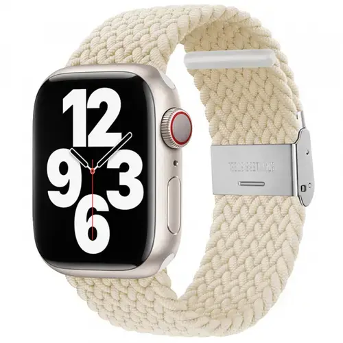 Curea Techsuit W032 pentru Apple Watch 41mm / 40mm / 38mm Series (Bej)