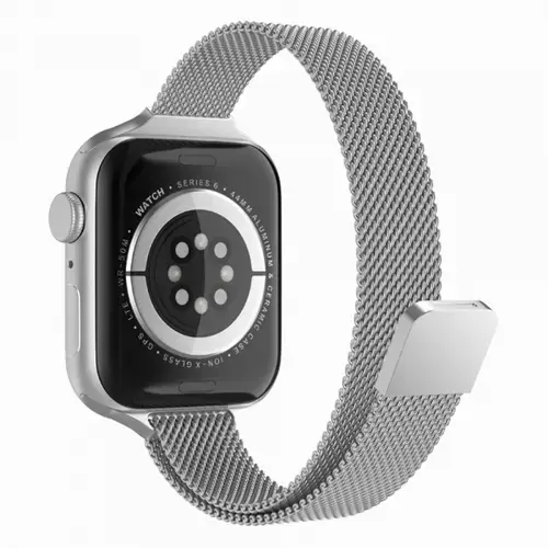 Curea Techsuit W034 pentru Apple Watch 49mm / 46mm / 45mm / 44mm / 42mm Series, Argintiu