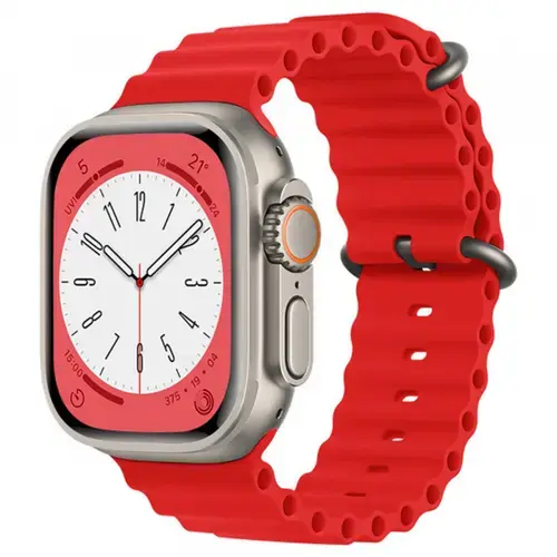 Curea Techsuit W038 pentru Apple Watch 42mm / 41mm / 40mm / 38mm Series, Rosu