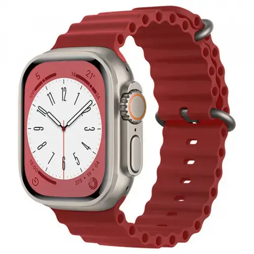 Curea Techsuit W038 pentru Apple Watch 42mm / 41mm / 40mm / 38mm Series, Rosu
