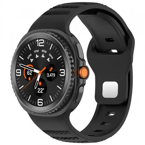 Curea Techsuit W050 pentru Samsung Galaxy Watch 8 Classic / Watch8 44mm / Watch 8 40mm, Negru