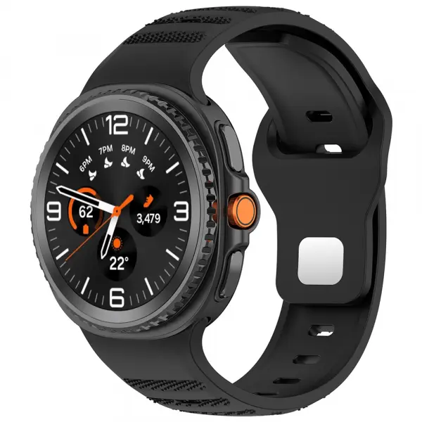 Curea Techsuit W050 pentru Samsung Galaxy Watch9 / Watch8 / Watch8 Classic Series, Neagra