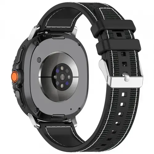 Curea Techsuit W051 pentru Samsung Galaxy Watch 8 Classic / Watch8 44mm / Watch 8 40mm, Negru