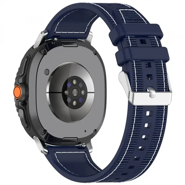 Curea Techsuit W051 pentru Samsung Galaxy Watch9 / Watch8 / Watch8 Classic Series, Albastra Inchis