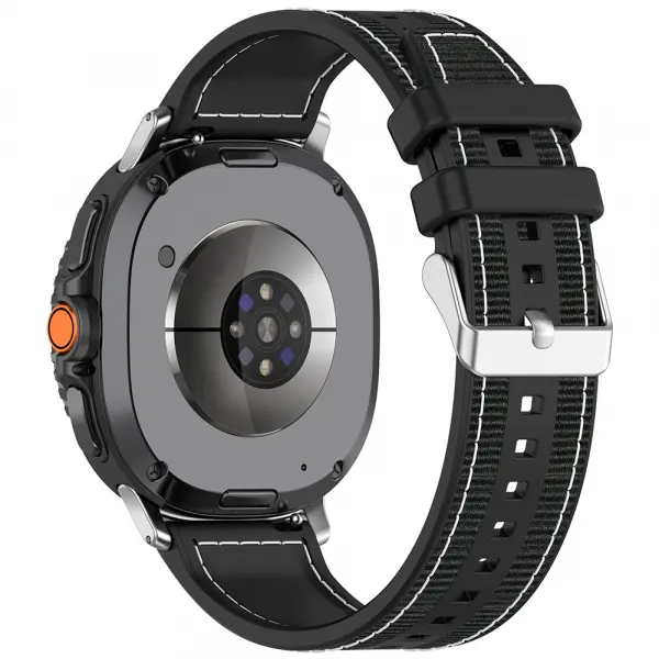 Curea Techsuit W051 pentru Samsung Galaxy Watch9 / Watch8 / Watch8 Classic Series, Neagra