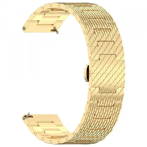 Curea Techsuit W052 pentru Huawei Watch / Xiaomi Watch Series, 22mm, Auriu