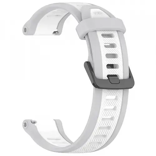 Curea Techsuit W053 pentru Huawei Watch / Garmin Watch Series, 18mm, Alb