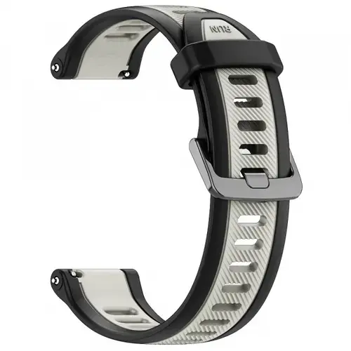 Curea Techsuit W053 pentru Samsung Galaxy Watch / Huawei Watch Series, 20mm, Gri