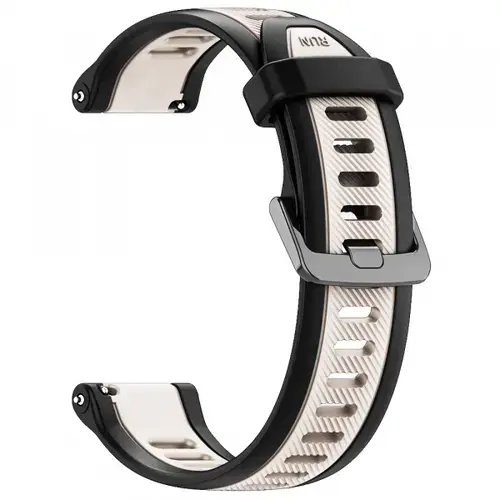 Curea Techsuit W053 pentru Samsung Galaxy Watch / Huawei Watch Series, 20mm, Bej