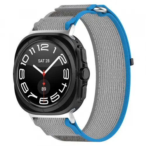 Curea Techsuit W054 pentru Samsung Galaxy Watch Ultra, Albastru/Gri