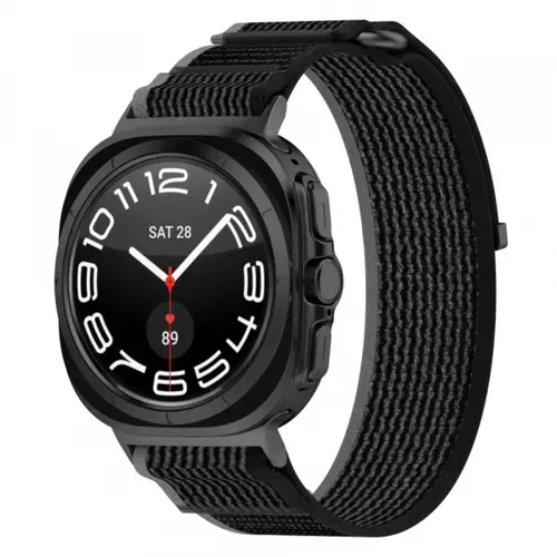 Curea Techsuit W054 pentru Samsung Galaxy Watch Ultra, Gri/Negru