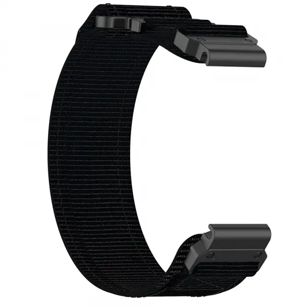 Curea Techsuit W057 pentru Garmin Instinct / Approach / Fenix Watch Series, 20mm, Neagra
