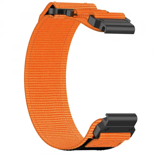 Curea Techsuit W057 pentru Garmin Watch Fenix Series, 26mm, Portocalie