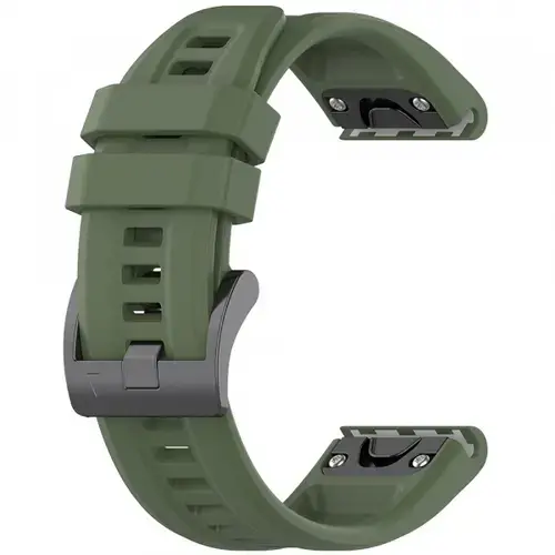 Curea Techsuit W060 pentru Garmin Watch Fenix / Forerunner Series, 22mm, Verde
